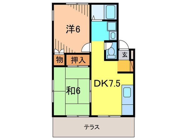 エステ－トピアＮの物件間取画像